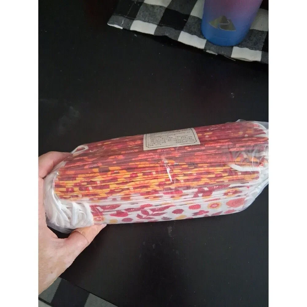 50 Pieces Adult Face Mask Fall Thanksgiving Turkey's Leaves Orange Red NWT